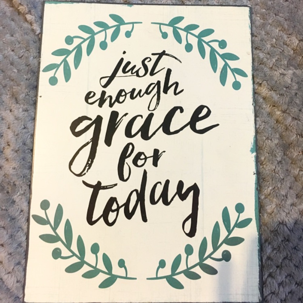 Metal Grace Sign